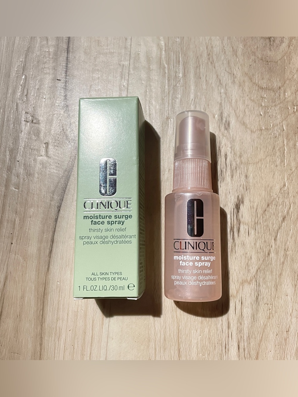 Clinique Moisture Surge Face Spray - Pink Bottle 1 oz size